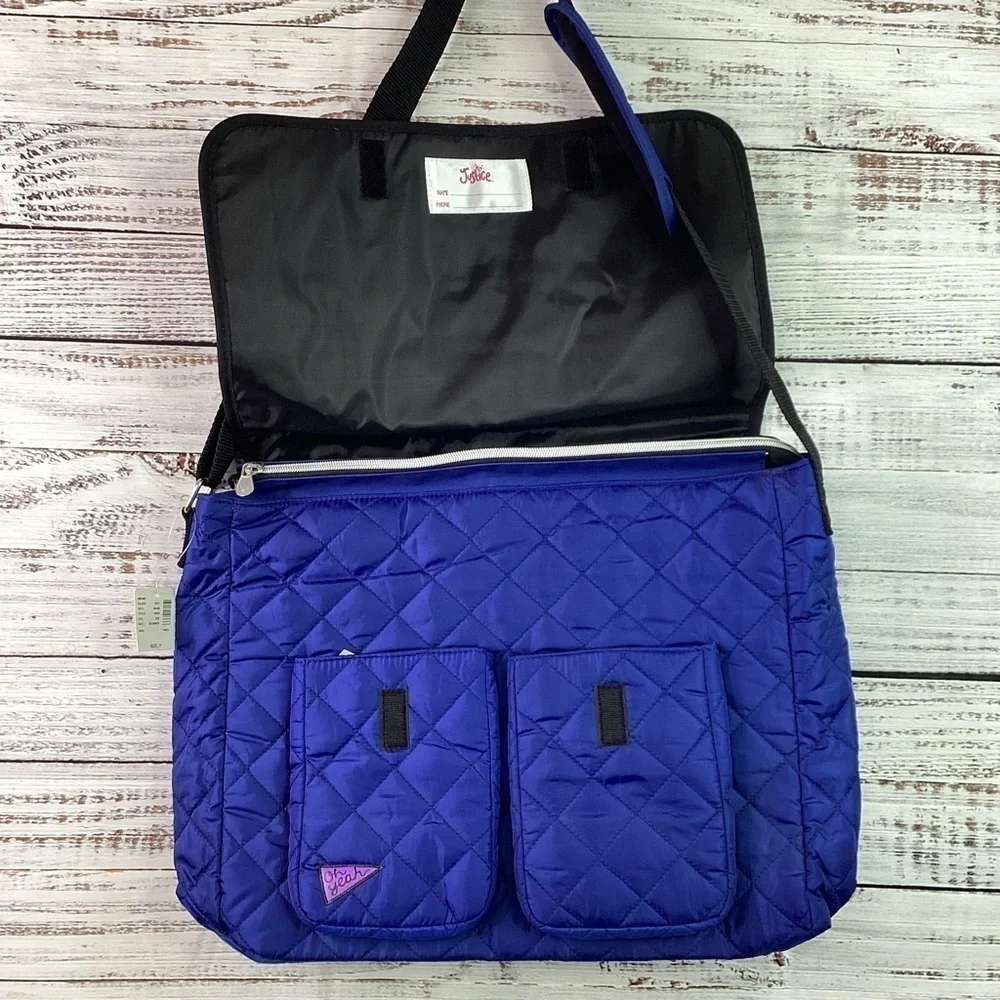 JUSTICE GIRLS KIDS P LETTER SCHOOL BACKPACK BAG NWT‎